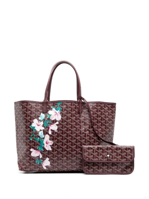 Goyard Pre Owned pre owned Customised Floral St. Louis Tote Purple FARFETCH AE