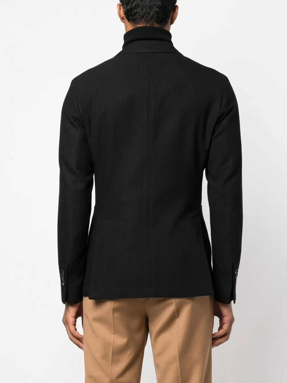 Manuel Ritz Double-breasted Blazer In Black