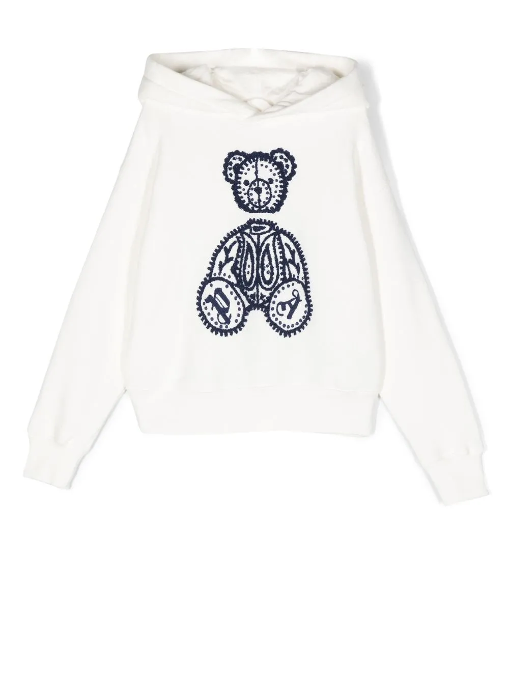 

Palm Angels Kids hoodie con motivo bordado - Blanco