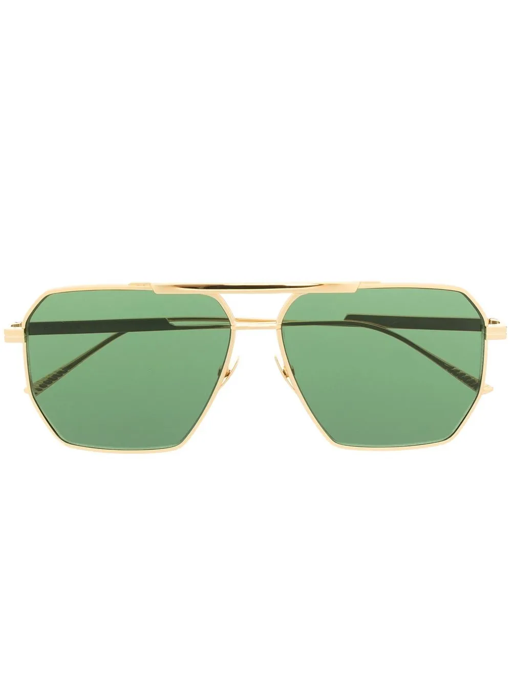 

Bottega Veneta Eyewear lentes de sol con armazón estilo piloto - Dorado