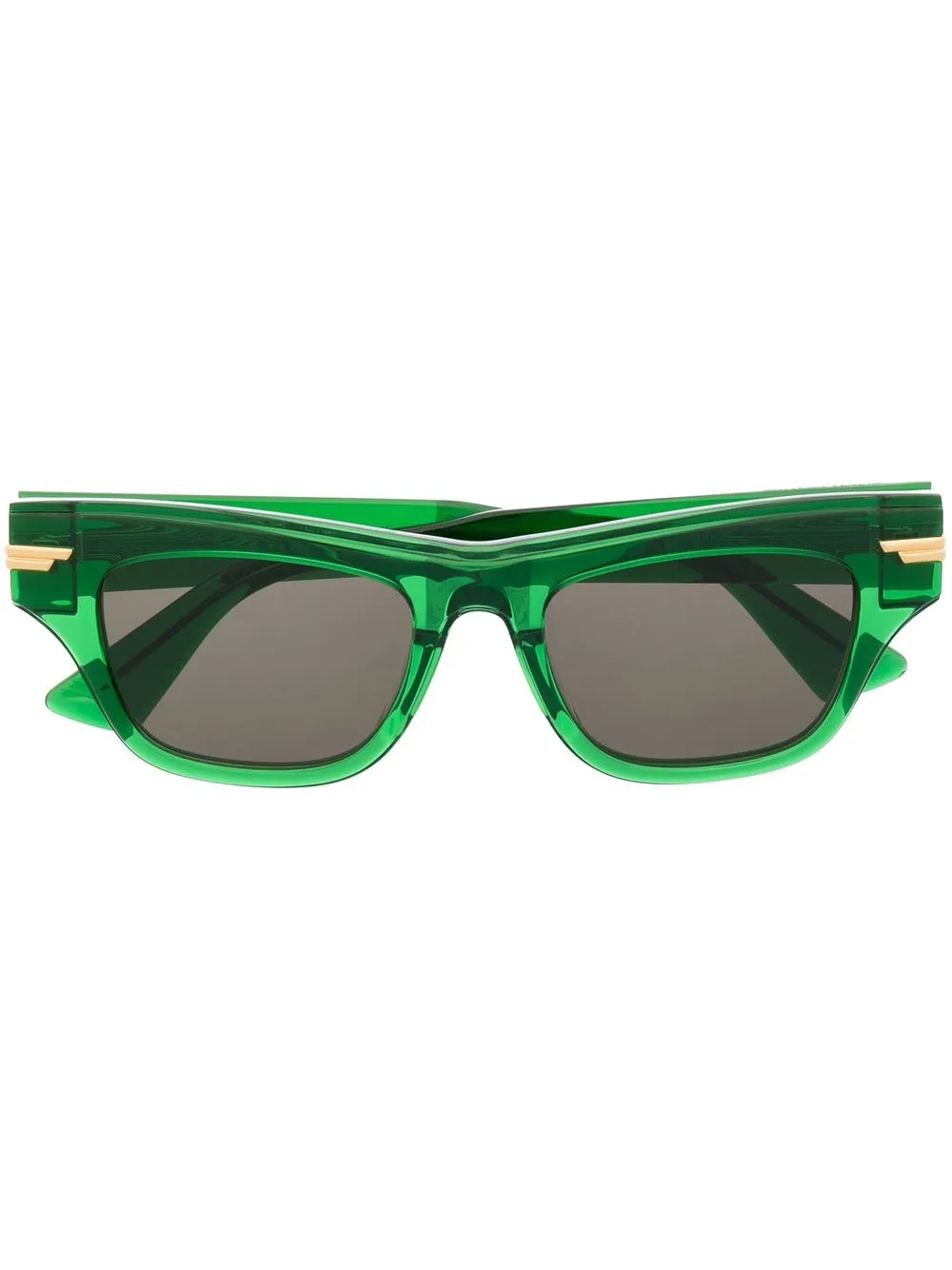 

Bottega Veneta Eyewear lentes de sol con armazón geométrica - Verde