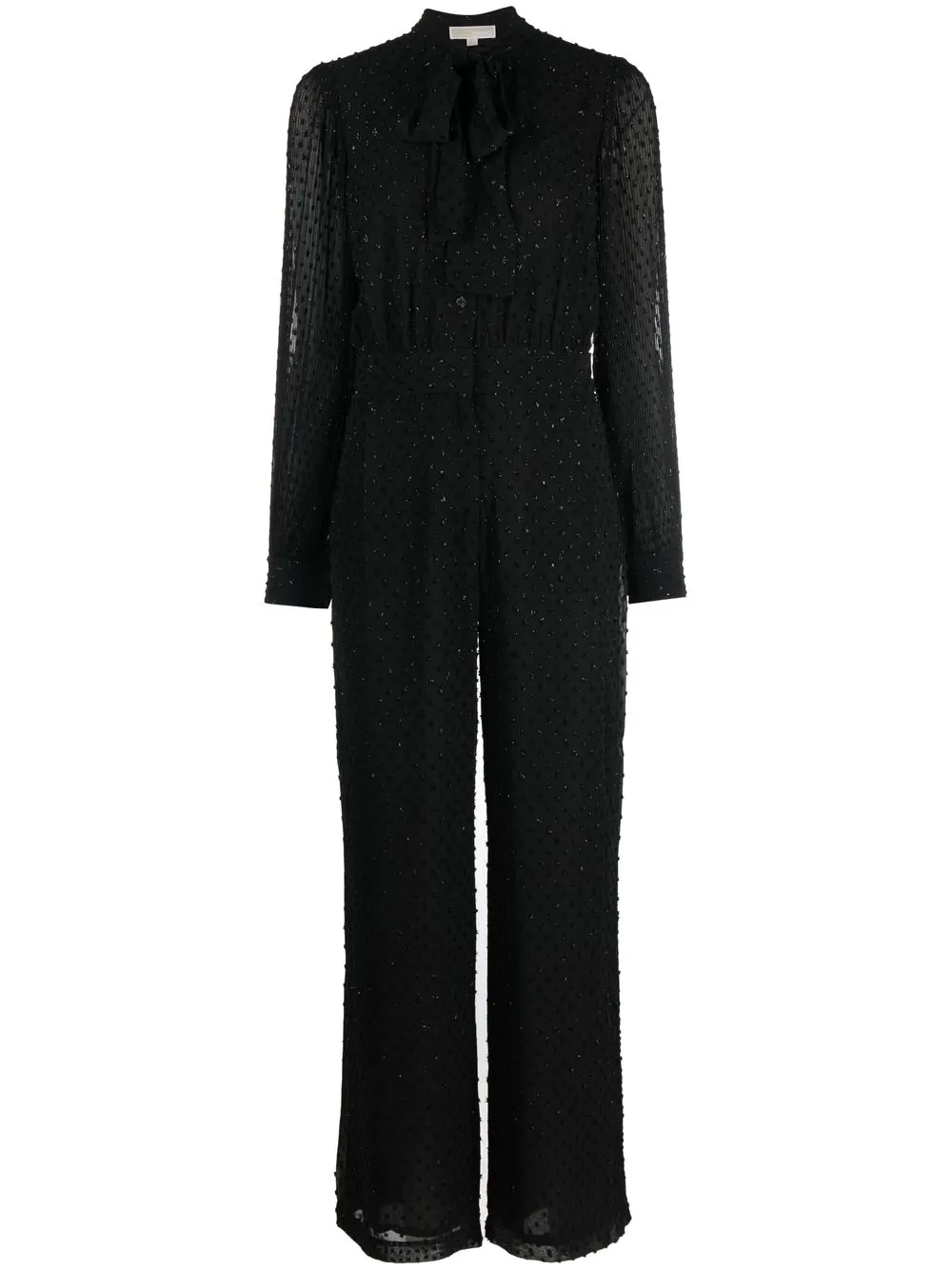 

Michael Michael Kors jumpsuit con moño en el cuello - Negro