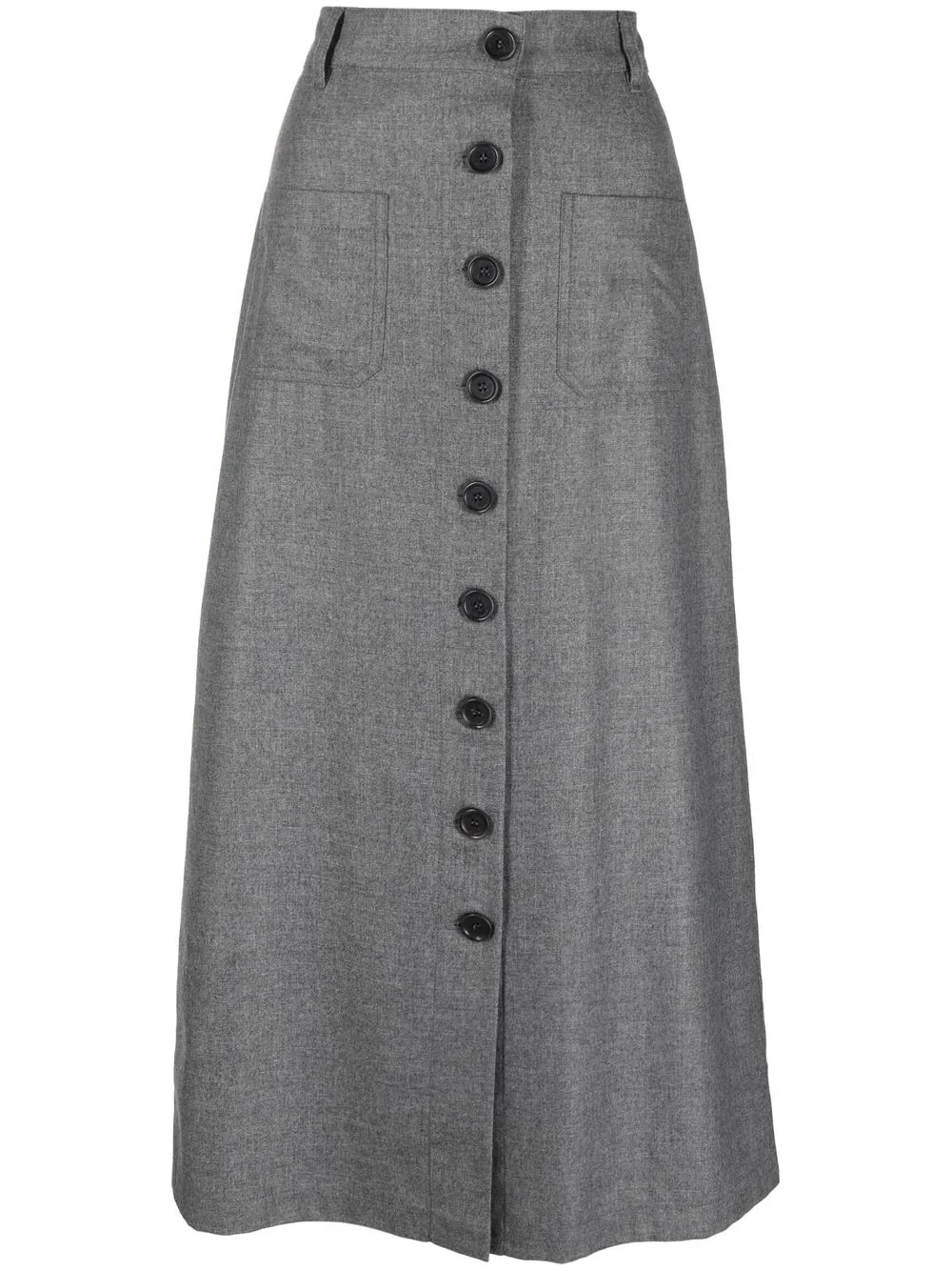 

ASPESI button-up midi skirt - Grey