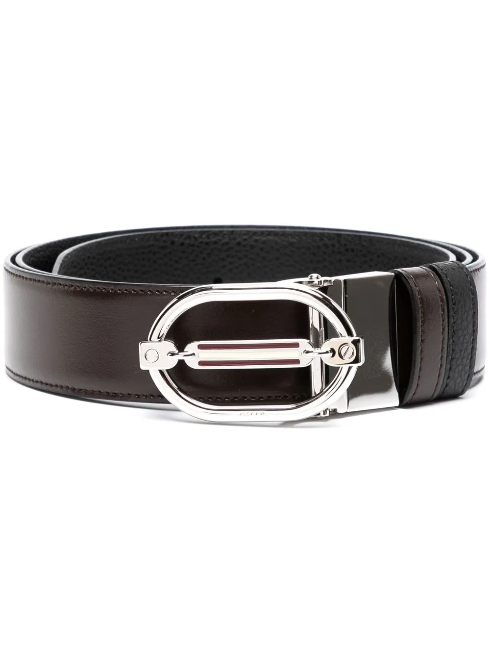 

Bally front-buckle leather belt - Brown