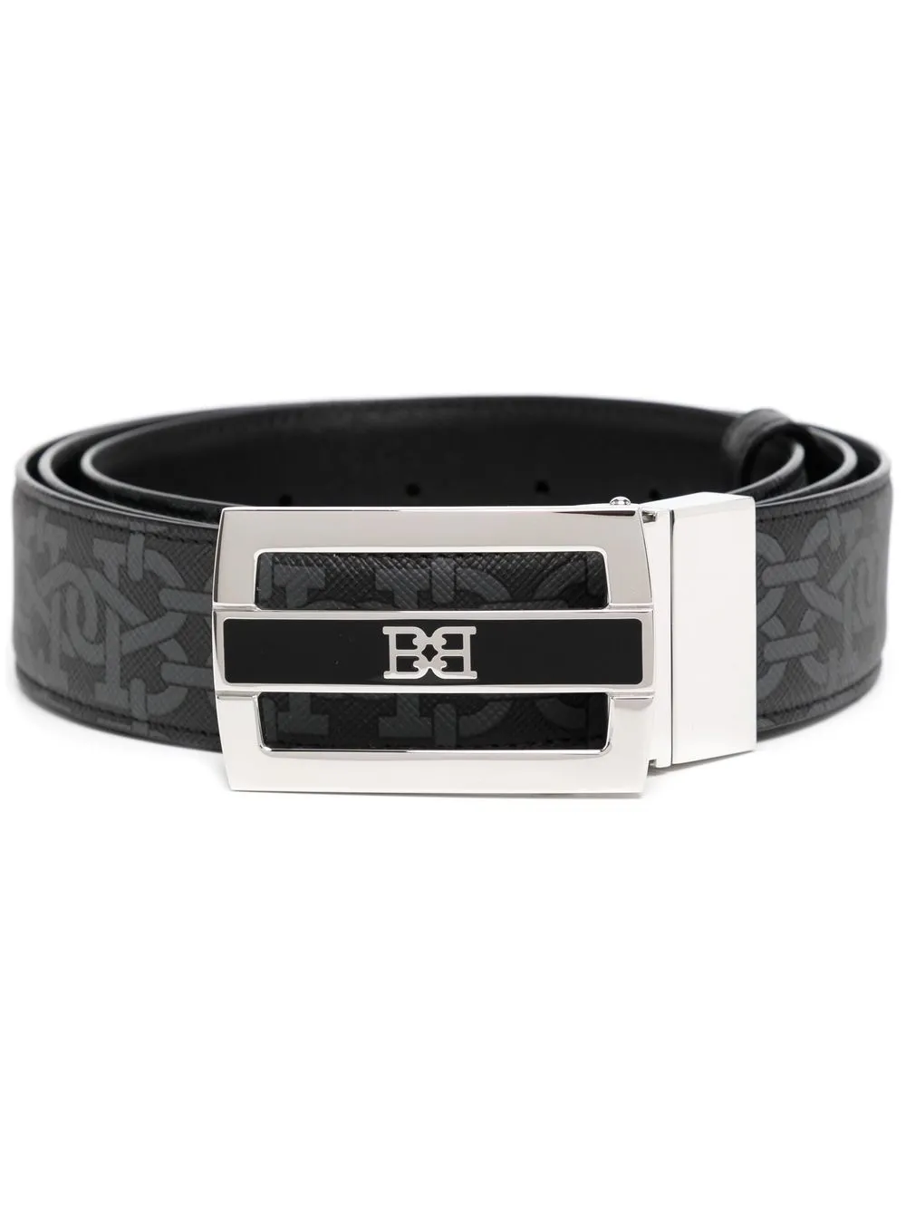 

Bally monogram leather belt - Black