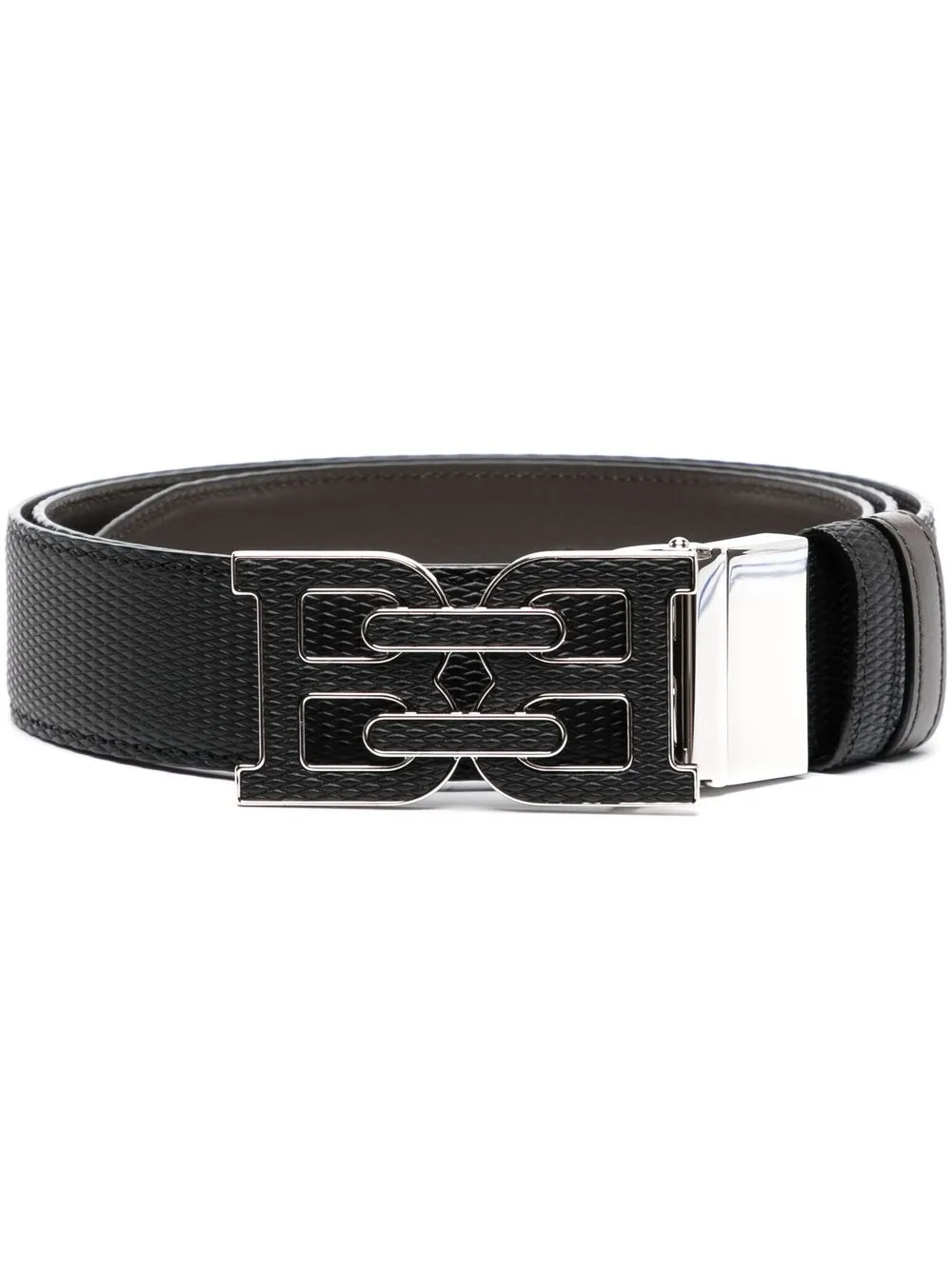 

Bally logo-buckle leather belt - Black