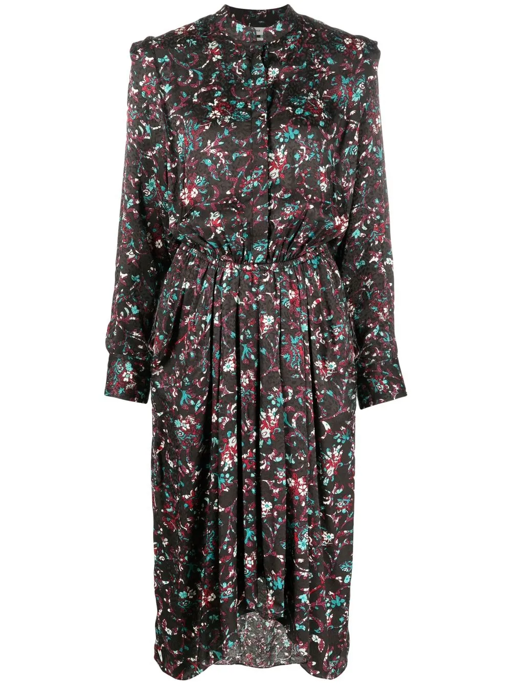 

Isabel Marant Étoile Okeleya floral-print midi dress - Black