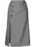 Rokh button-front midi skirt - Grey