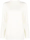 Jil Sander crew-neck wool jumper - White