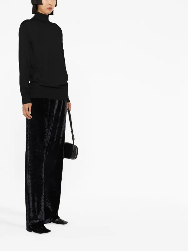 Jil Sander リブニット セーター | ブラック | FARFETCH JP