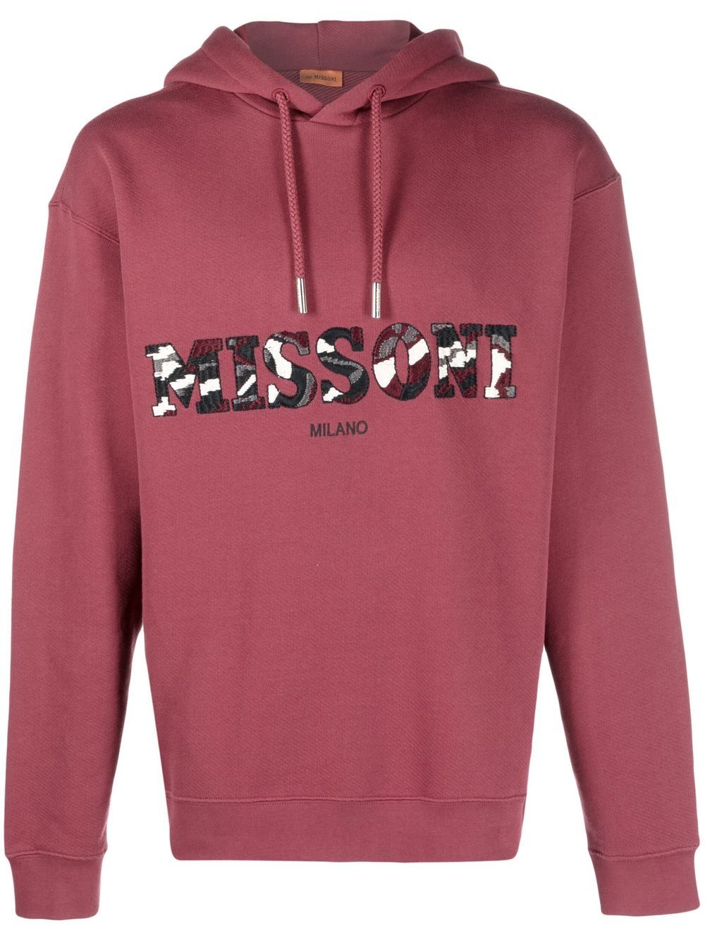Missoni logo-embroidered drawstring hoodie
