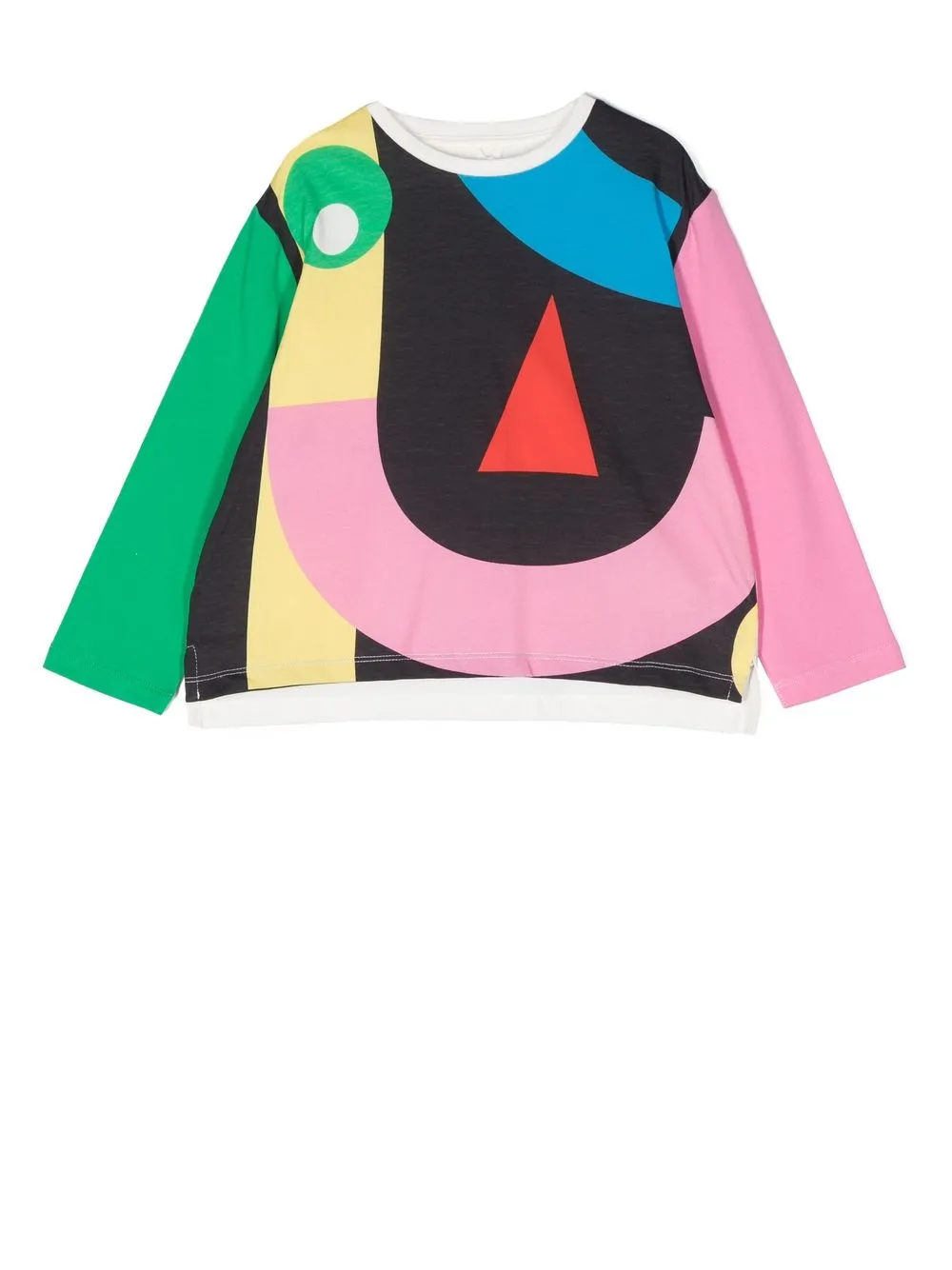 

Stella McCartney Kids playera con estampado abstracto - Rosado