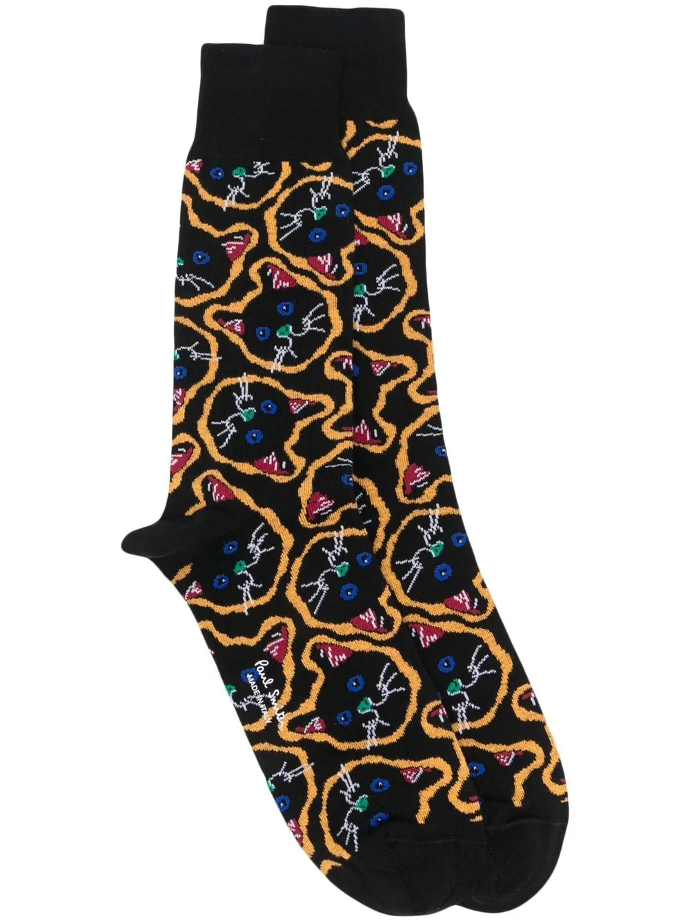 

Paul Smith cat intarsia-knit ankles socks - Black