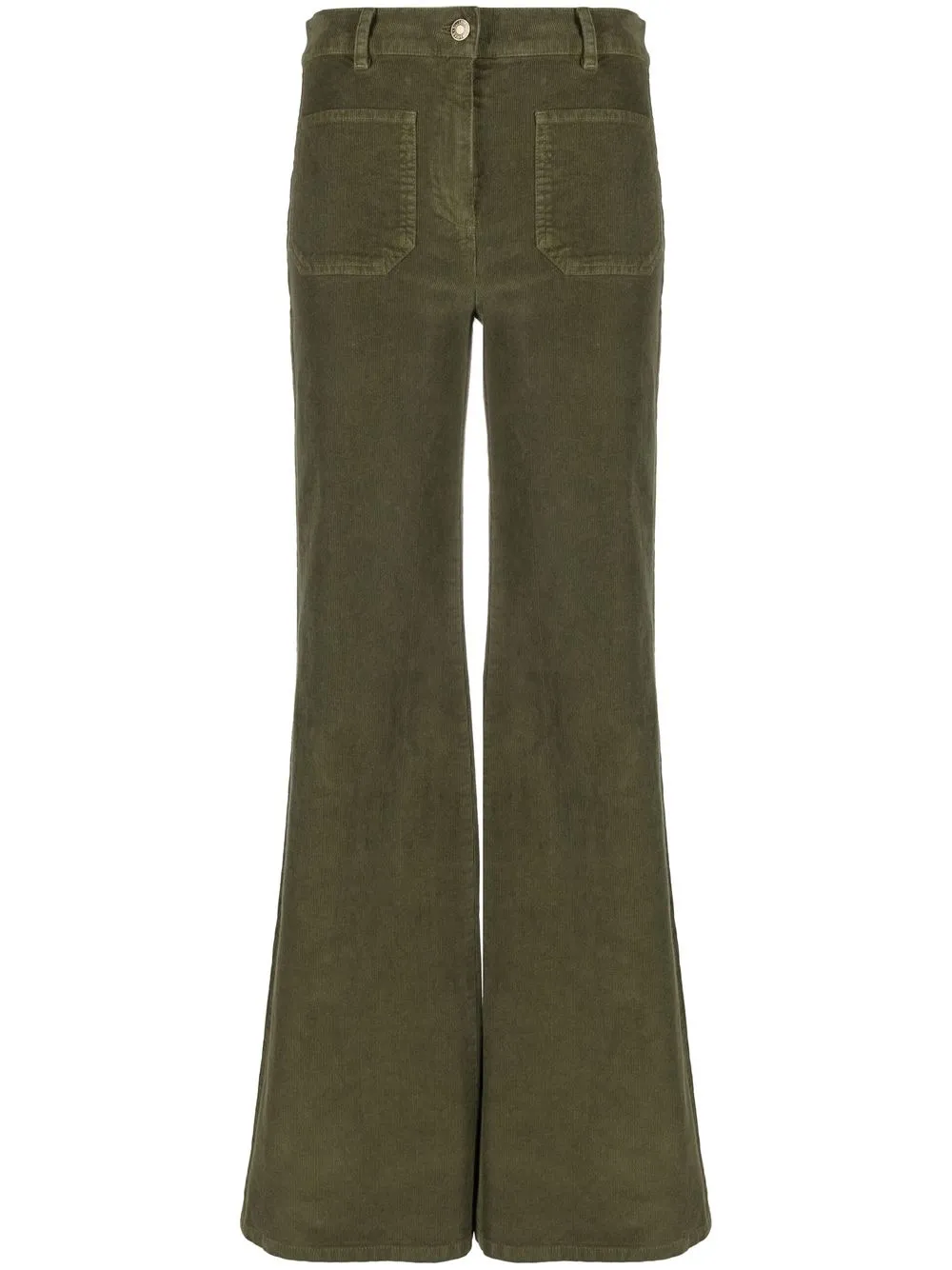 

Nili Lotan corduroy flared trousers - Green