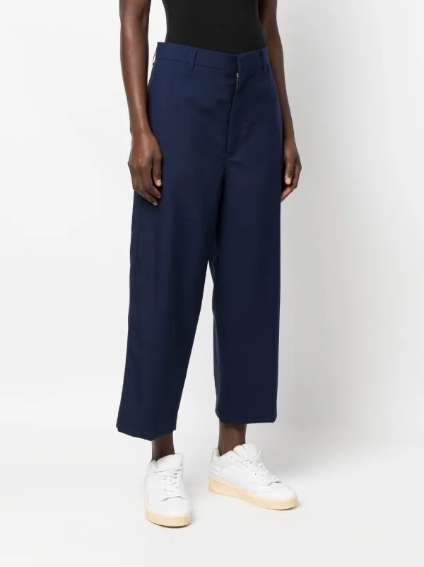 Marni クロップド ワイドパンツ - Farfetch