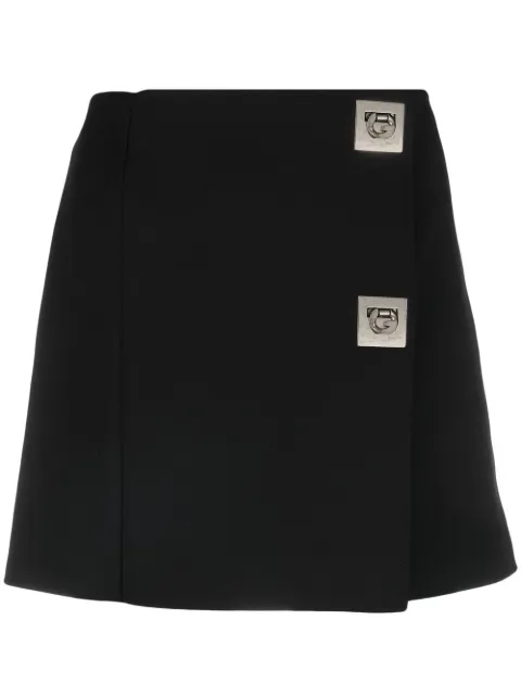 Givenchy falda cruzada con hebilla G-Lock