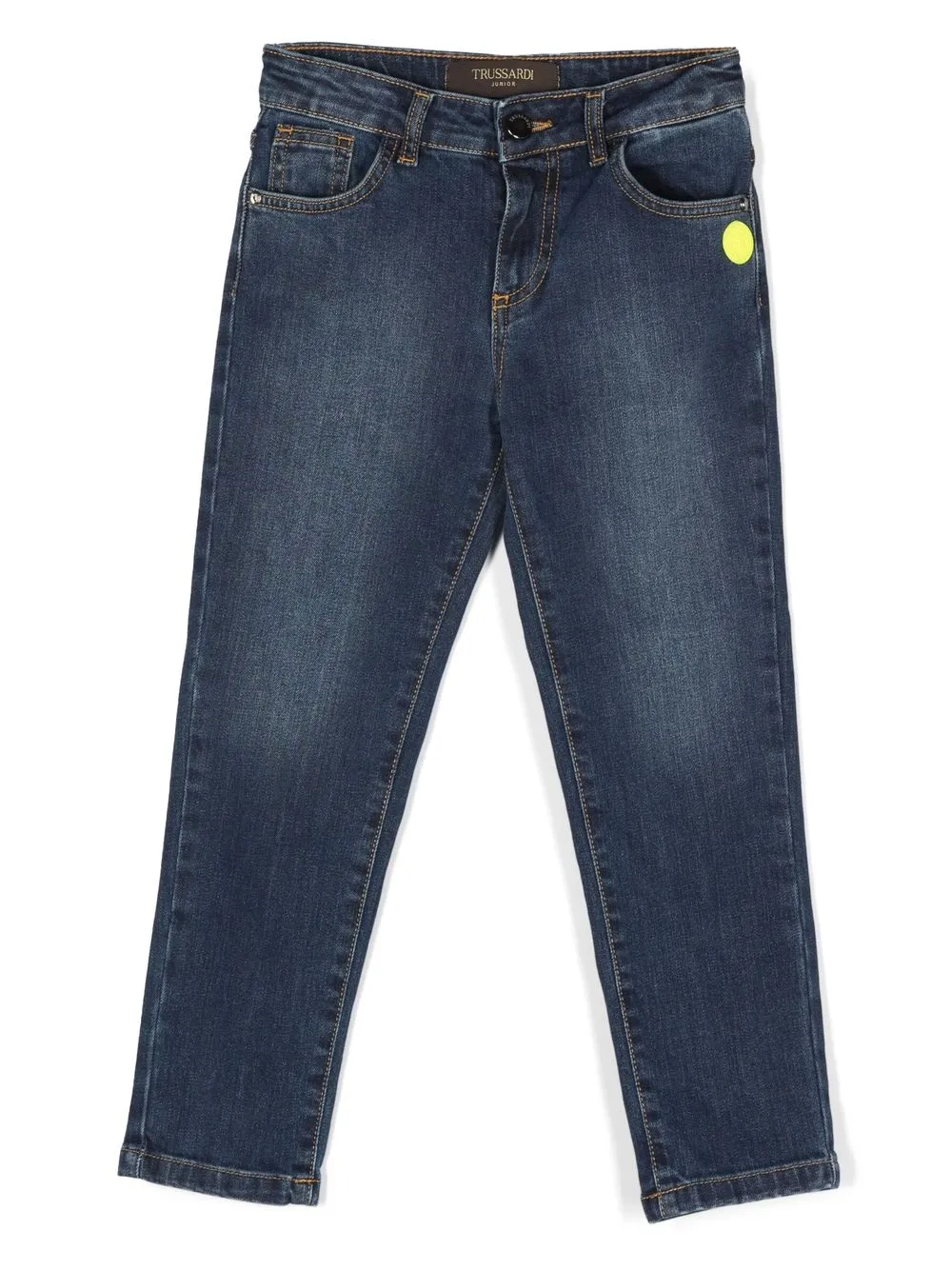 

TRUSSARDI JUNIOR jeans rectos con bolsillos - Azul