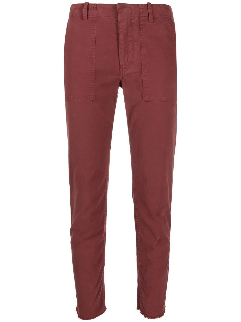 

Nili Lotan cropped straight-leg trousers - Red