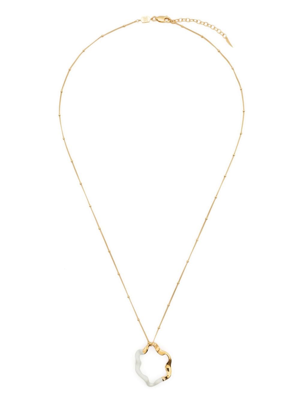 Shop Missoma Abstract-pendant Chain-link Necklace In Gold