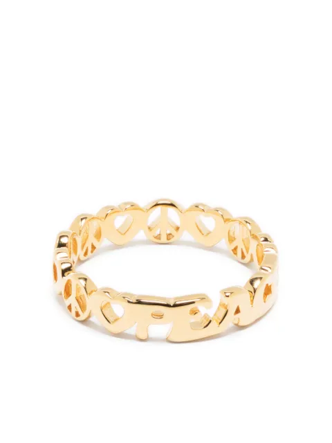 Missoma sterling silver Spread the Peace ring