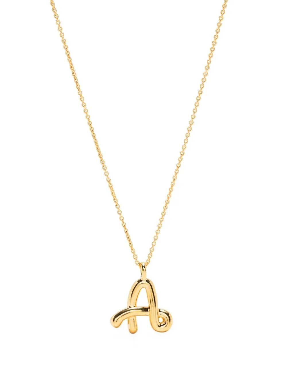 

Missoma Curly Molten initial pendant necklace - Gold