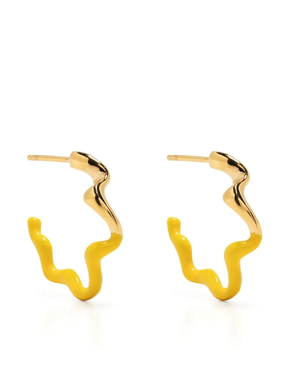 

Missoma Squiggle two-tone earrings - Gold