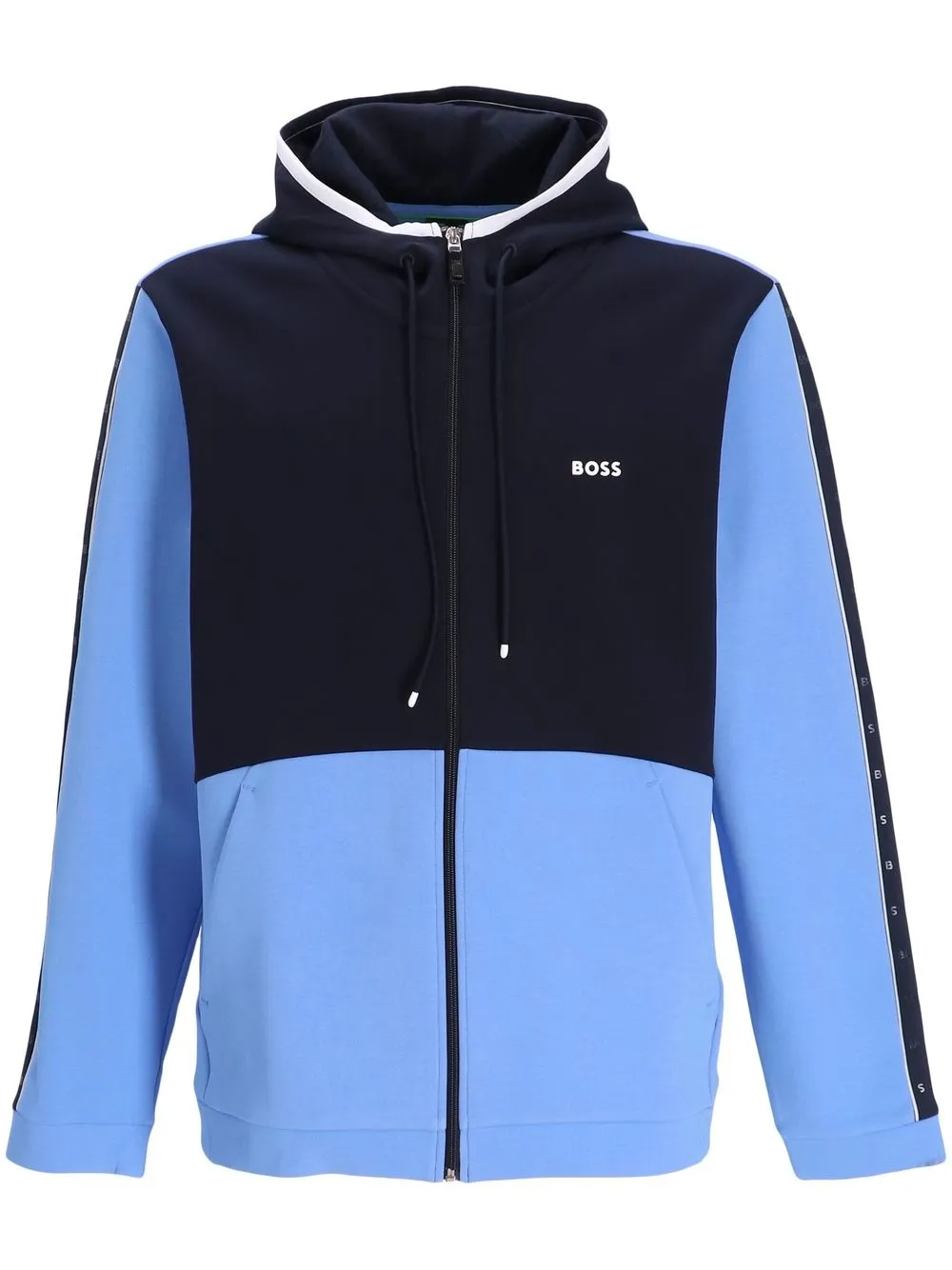 

BOSS two-tone zip-up hoodie - 439