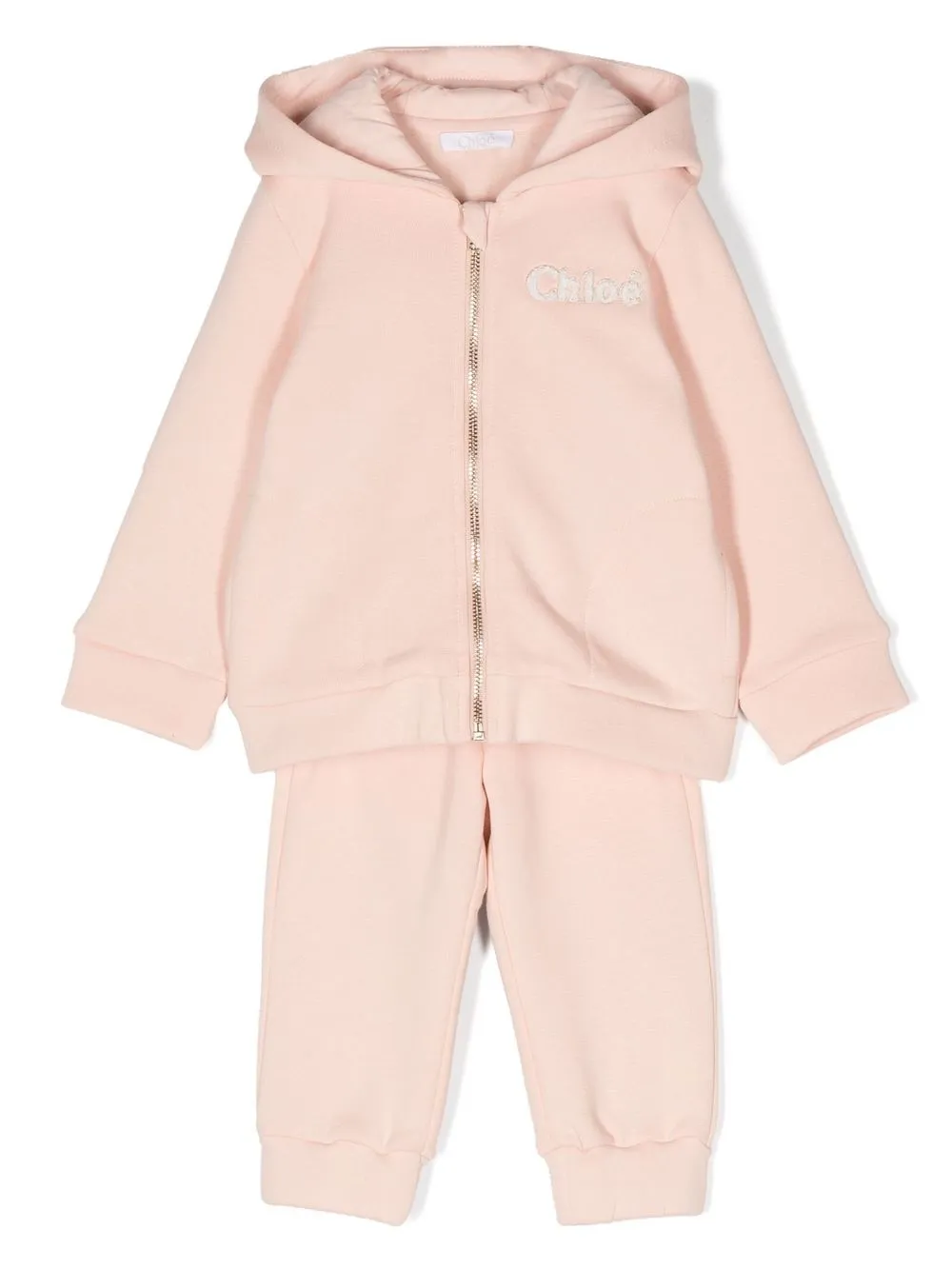 

Chloé Kids cotton tracksuit set - Pink