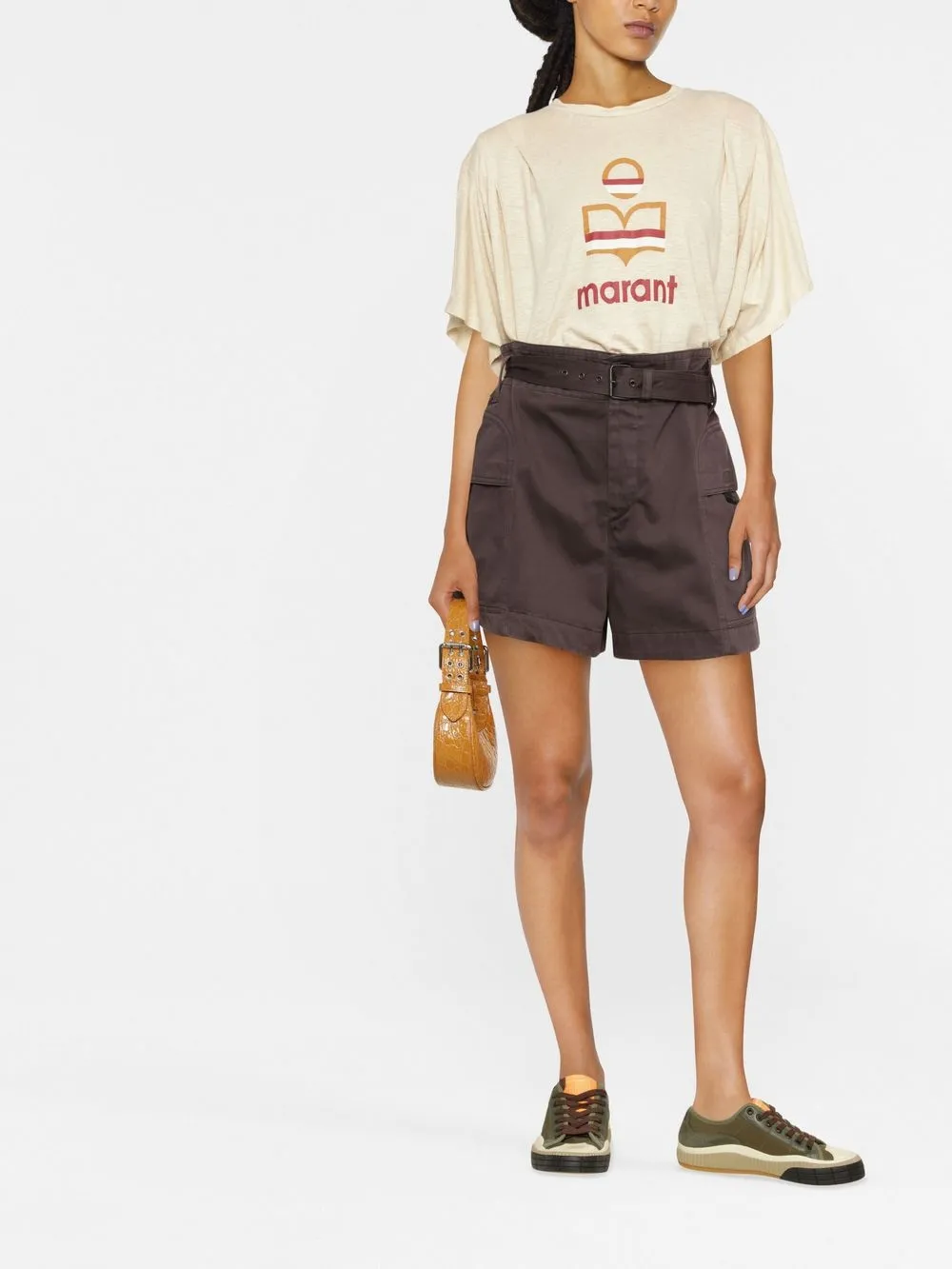 MARANT ÉTOILE High waist shorts - Zwart