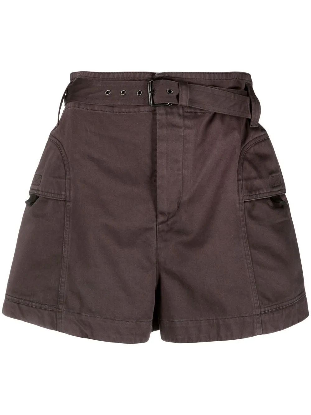 

Isabel Marant Étoile belted high-waisted shorts - Black