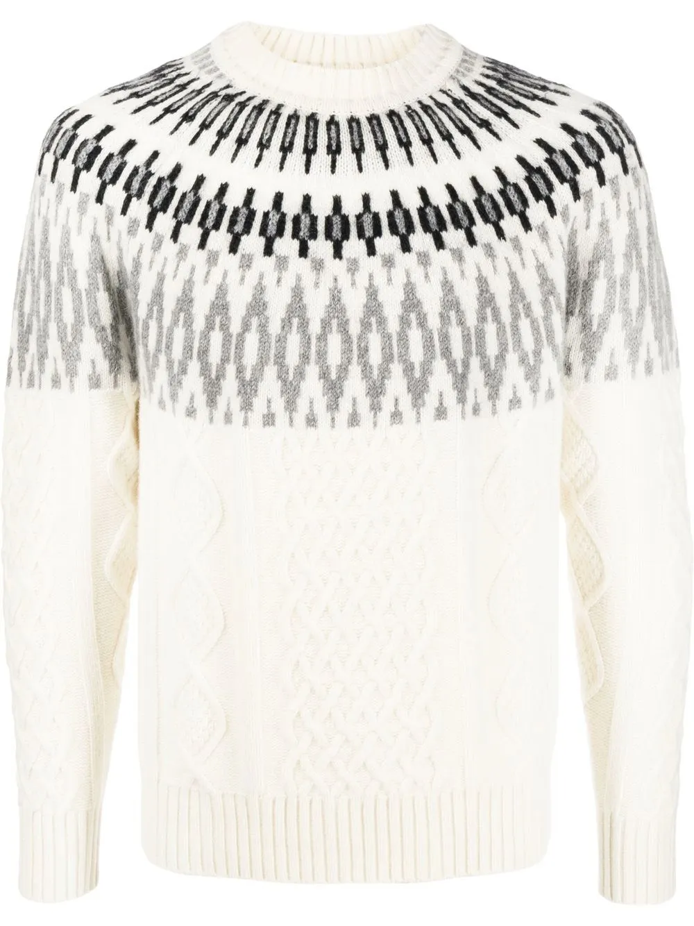 

Altea fair isle embroidered wool-cashmere jumper - Neutrals