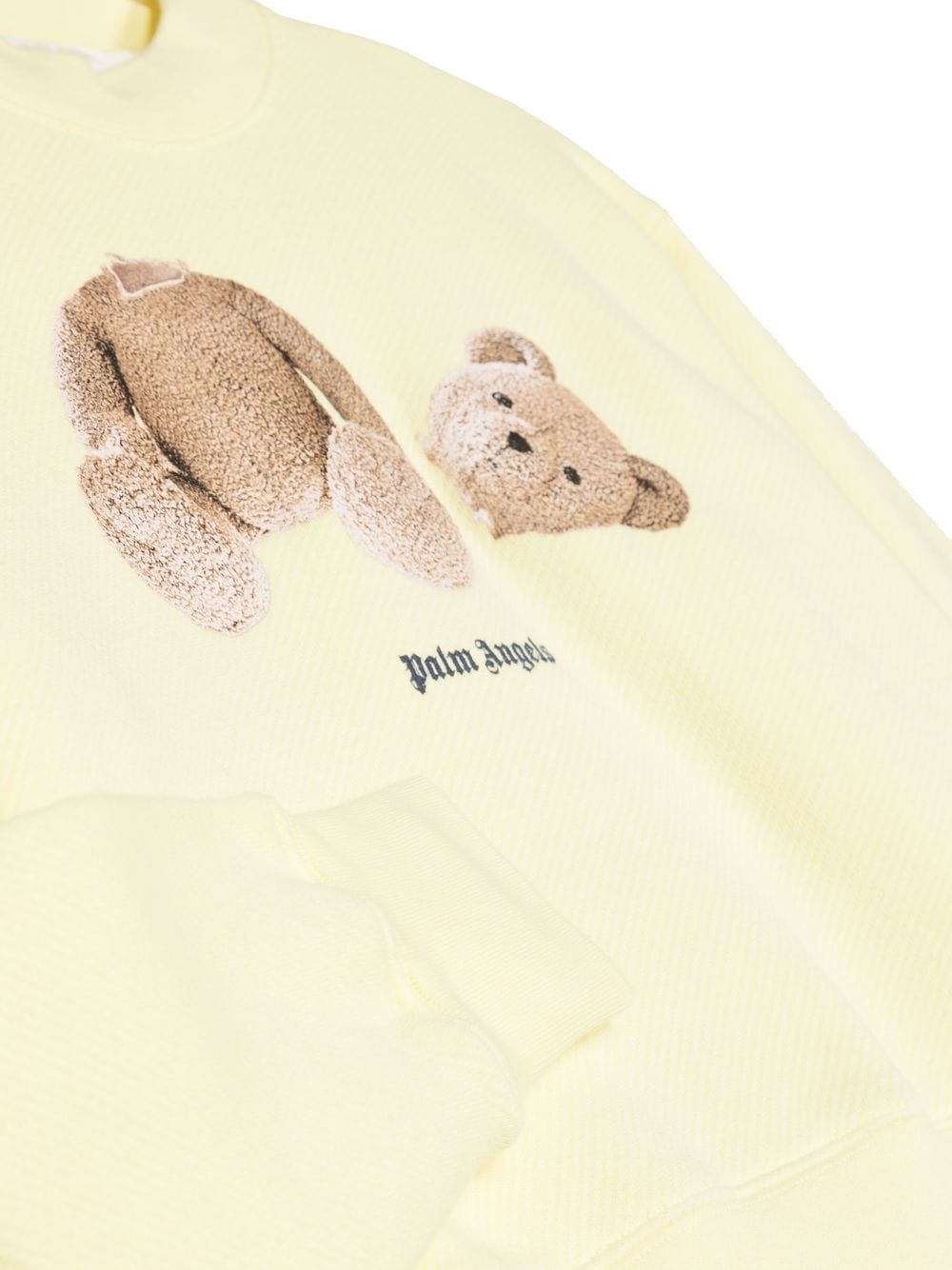 Shop Palm Angels Graphic-print Cotton Sweatshirt In Yellow