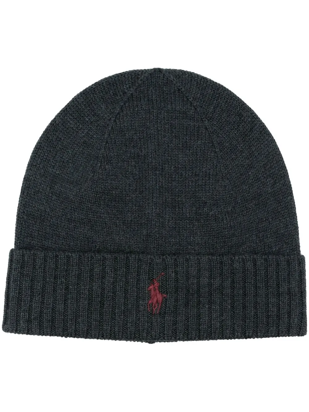 

Polo Ralph Lauren embroidered-logo wool beanie - Grey