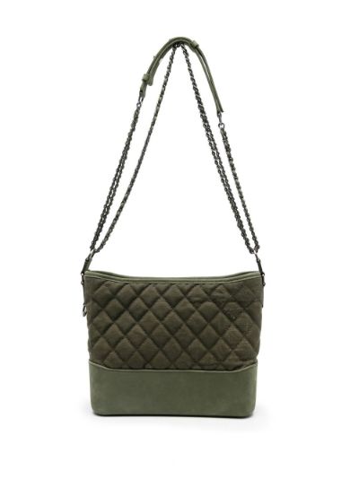 Sale Readymade diamond-quilted suede shoulder bag green | MODES