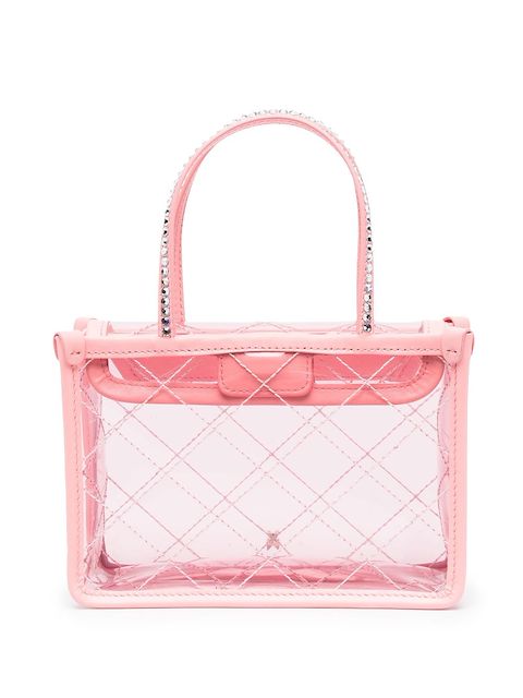 Amina Muaddi Betty sheer tote bag