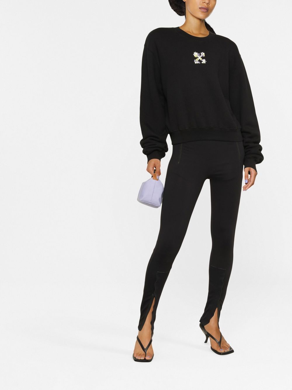 Off-White Sweater met patroon - Zwart