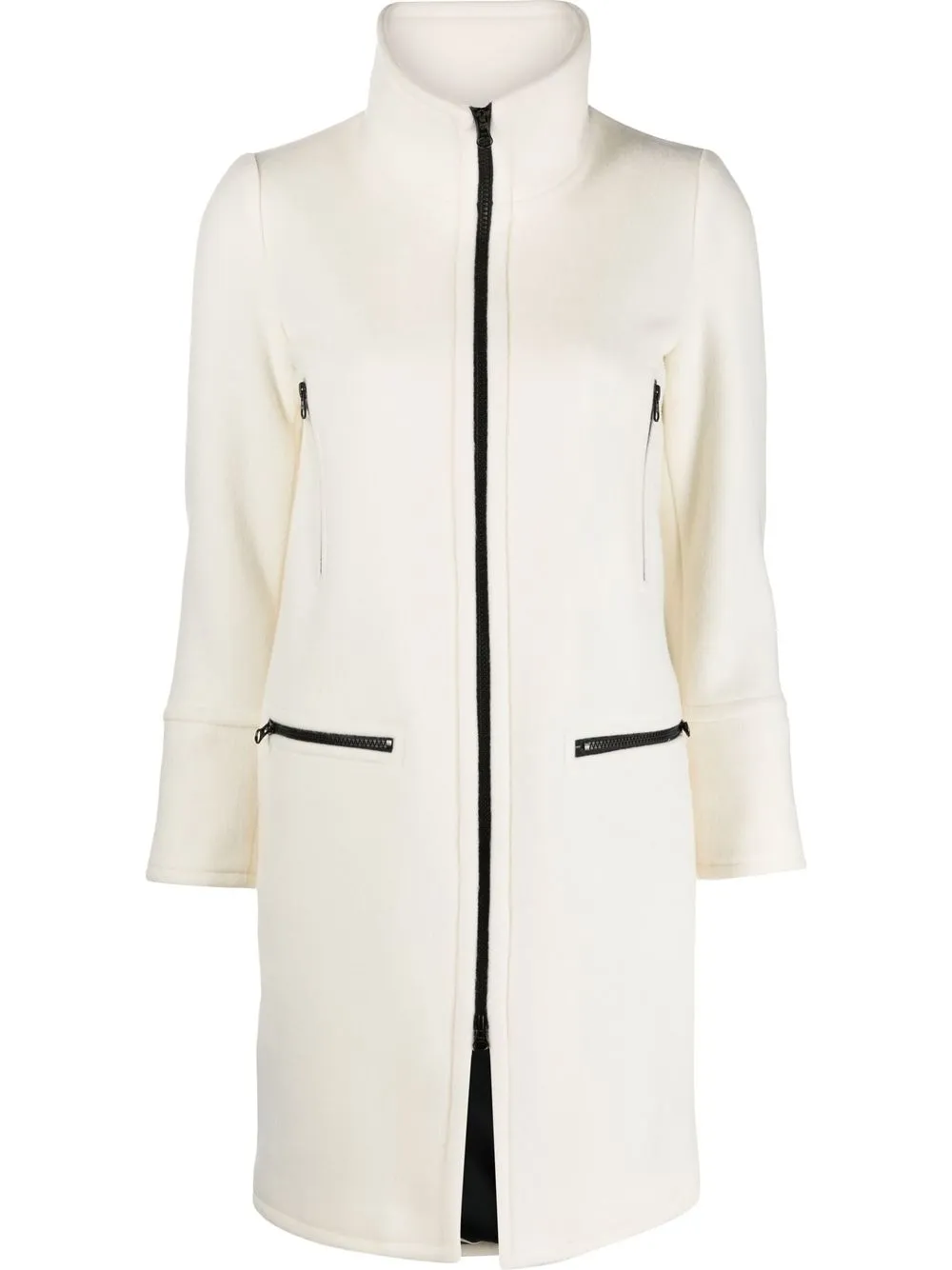 

Gianluca Capannolo high-neck zip-up coat - White