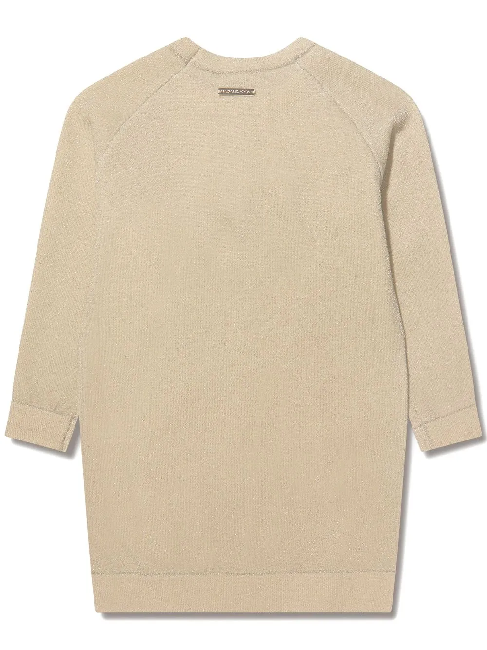 Michael Kors Kids Intarsia sweaterjurk - Beige