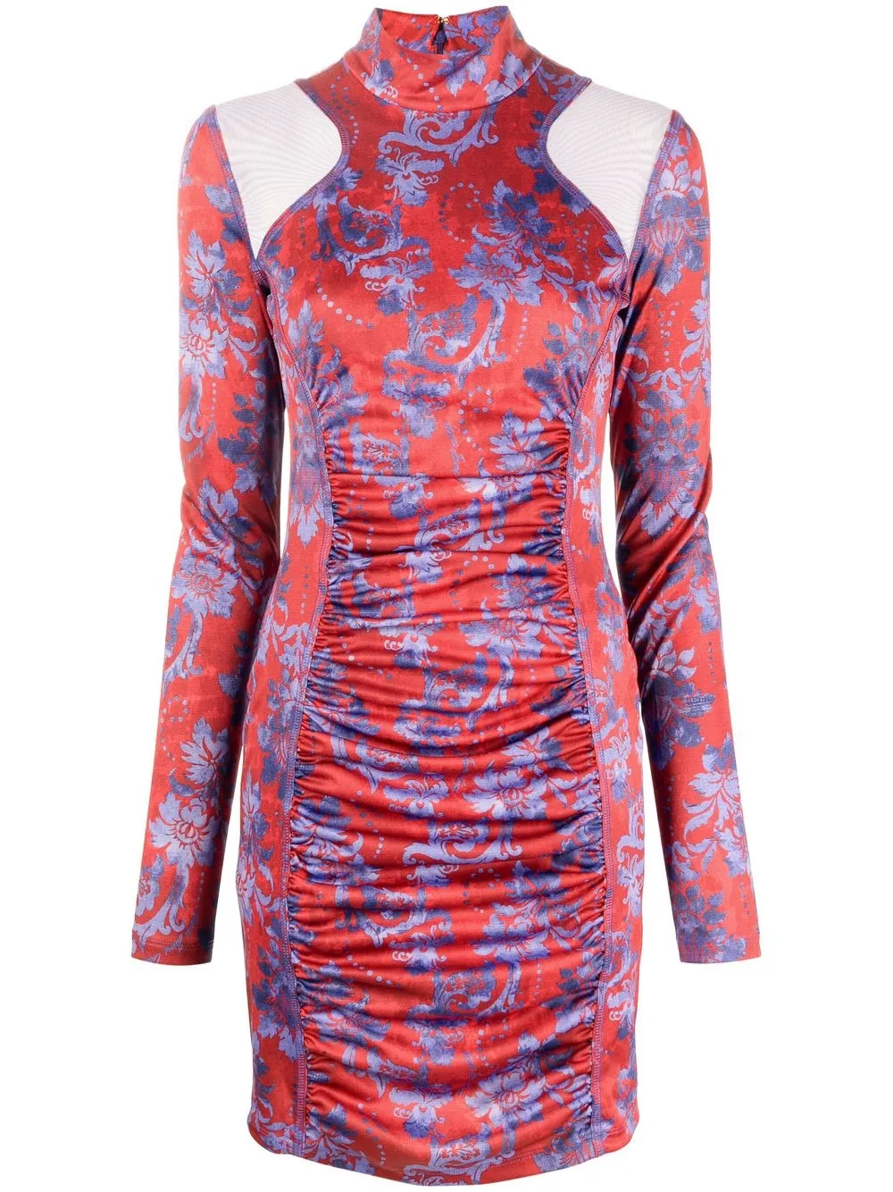Versace Jeans Couture paisley-print ruched minidress Women