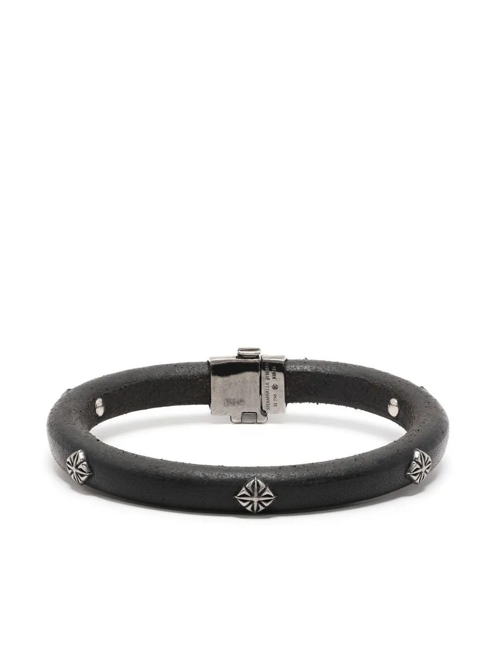 stud detailing leather bracelet