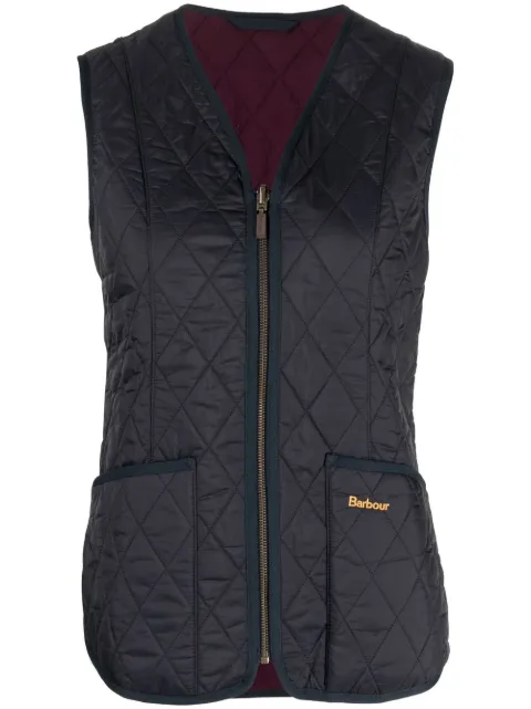 Barbour quilted V-neck gilet