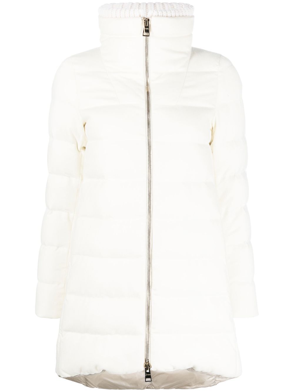 Herno zipped-up padded coat - White