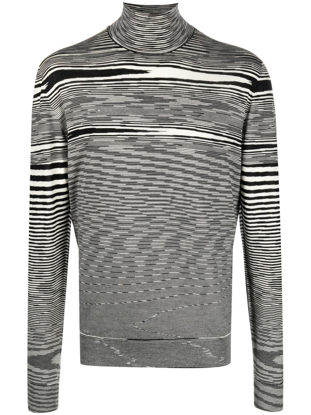 Missoni zigzag fine-knit wool jumper - Black