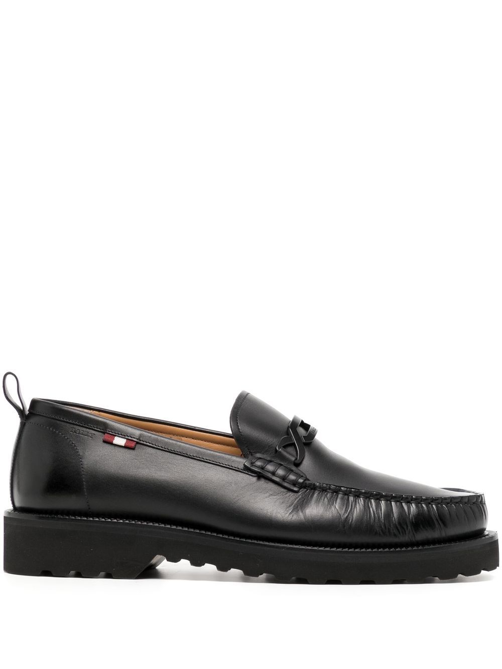 

Bally mocasines con hebilla en el frente - Negro