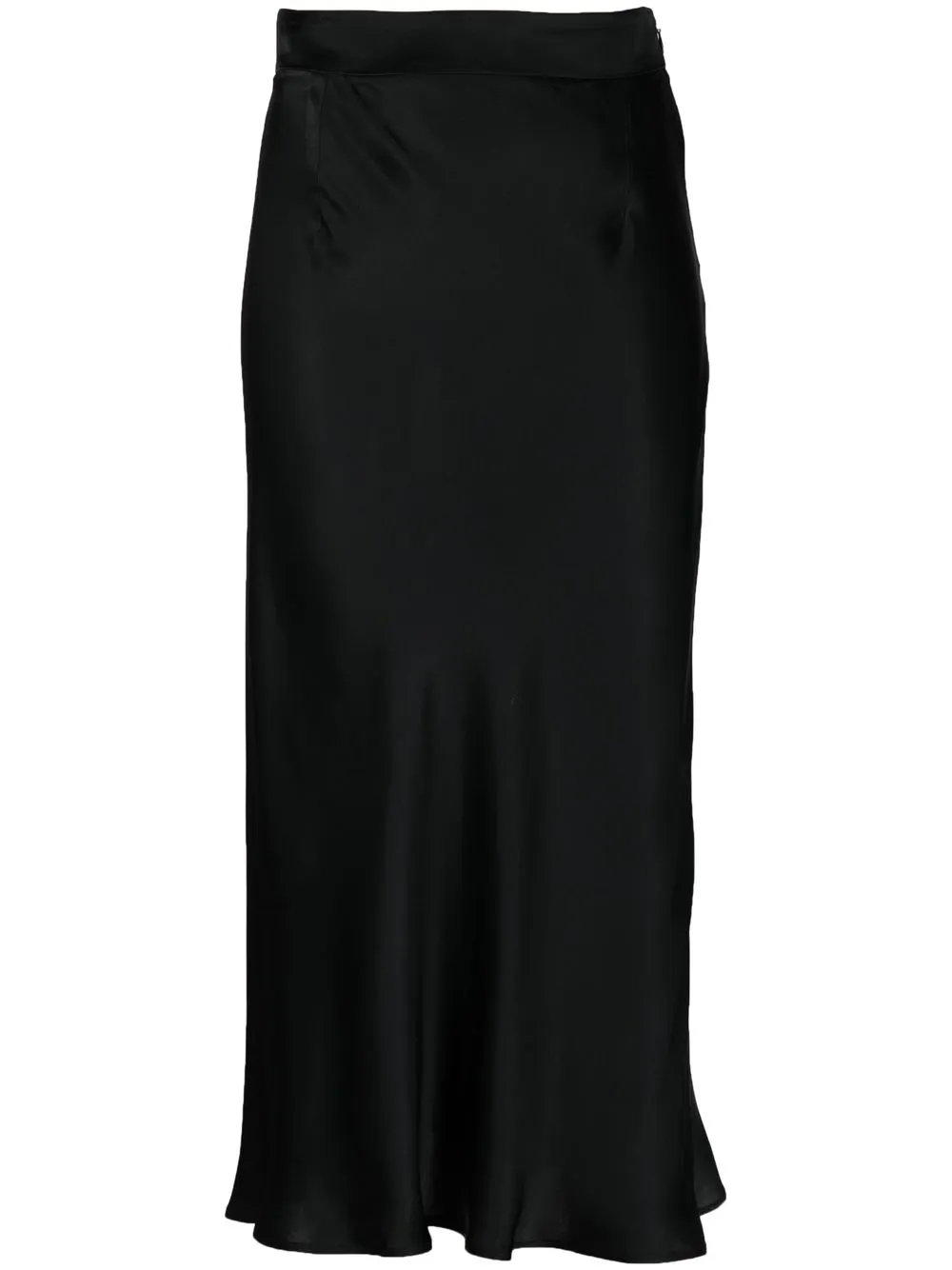 

Federica Tosi high-waisted satin midi skirt - Black