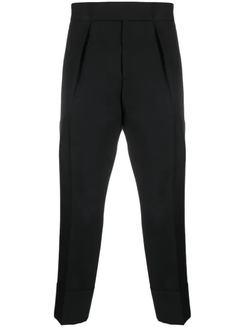 SAPIO pleated cropped trousers