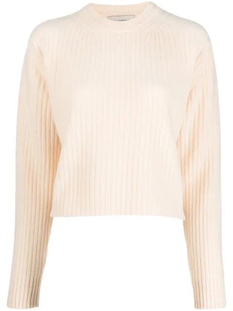 Laneus ribbed wool jumper