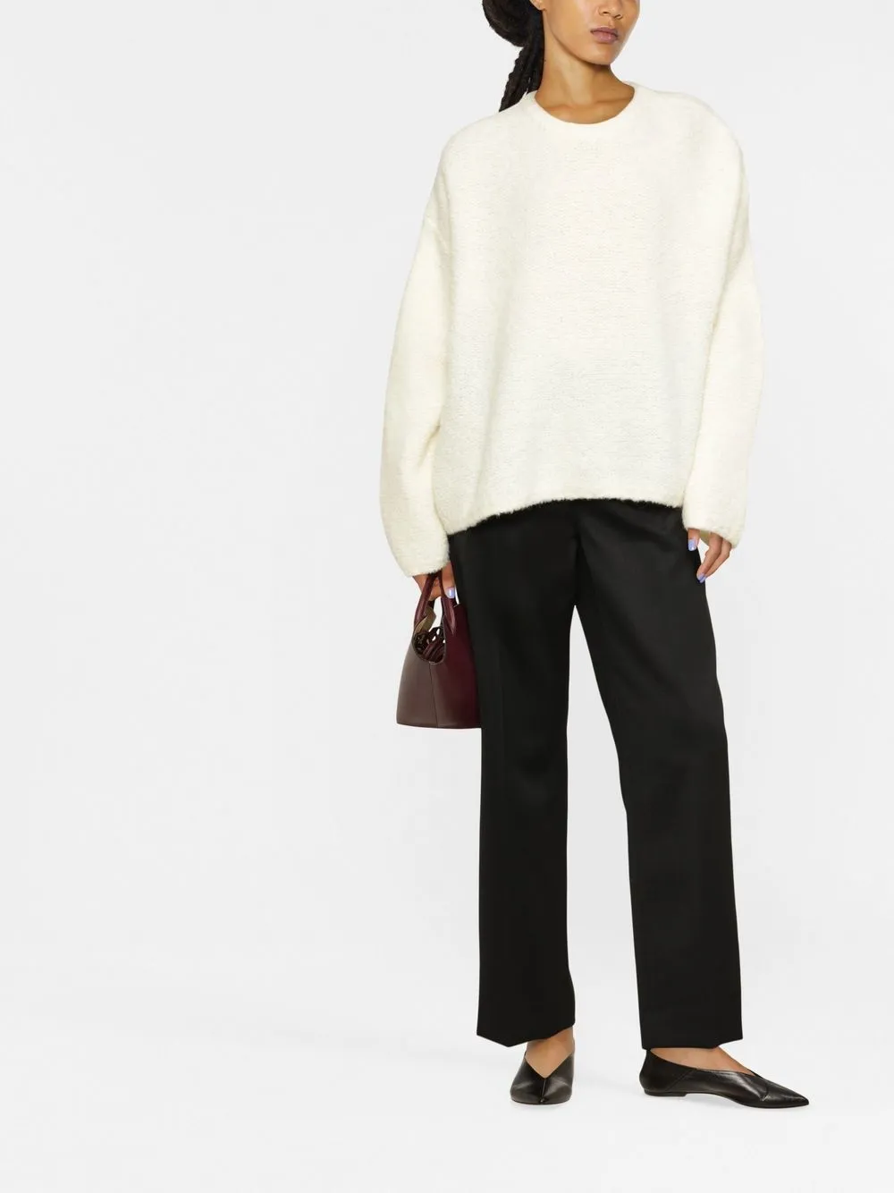 TOTEME oversized organic wool-blend jumper | Knitted Sweaters | Image 2
