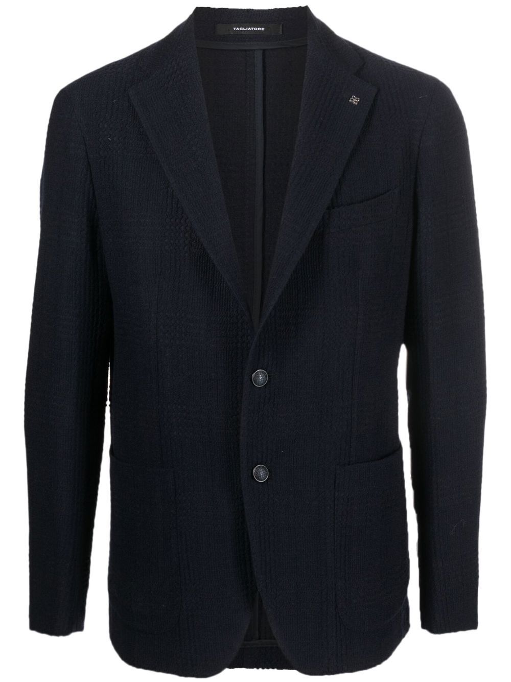 

Tagliatore blazer con botones y cuadros estampados - Azul