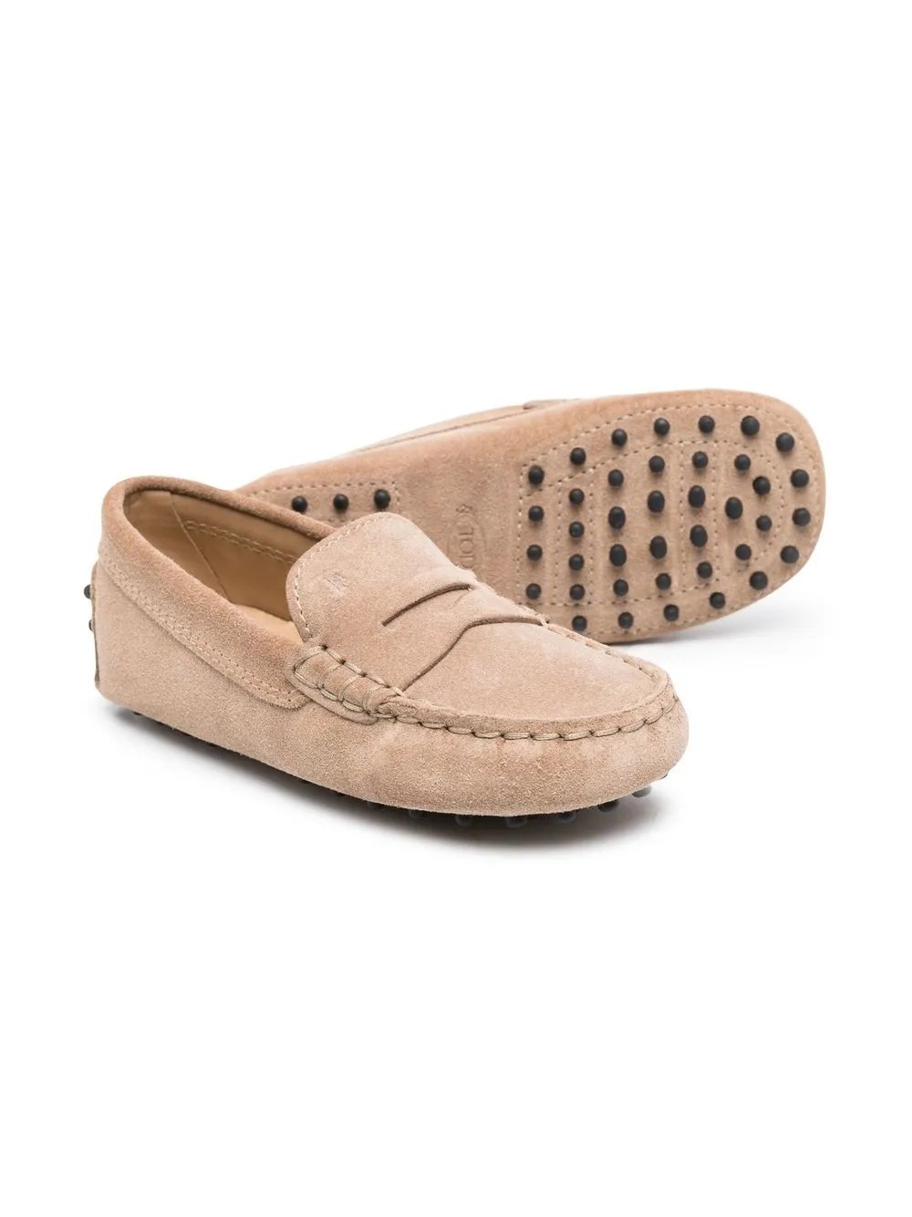 Tod's Kids Suède loafers - Bruin